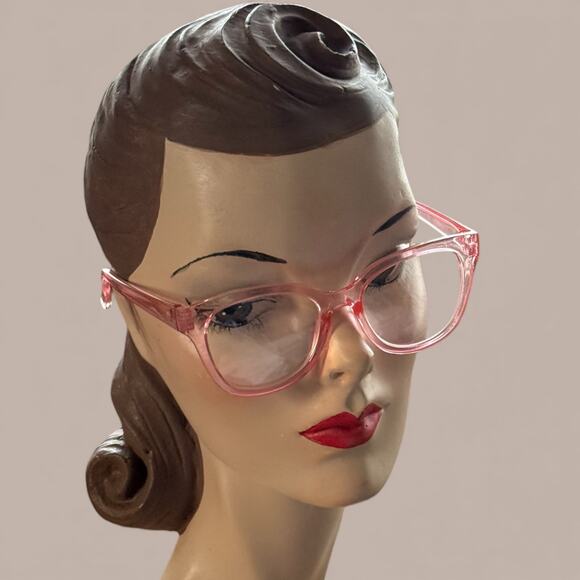 Betsey Johnson +2.00 Readers Reading Glasses Pink Rounded Square - Picture 4 of 4